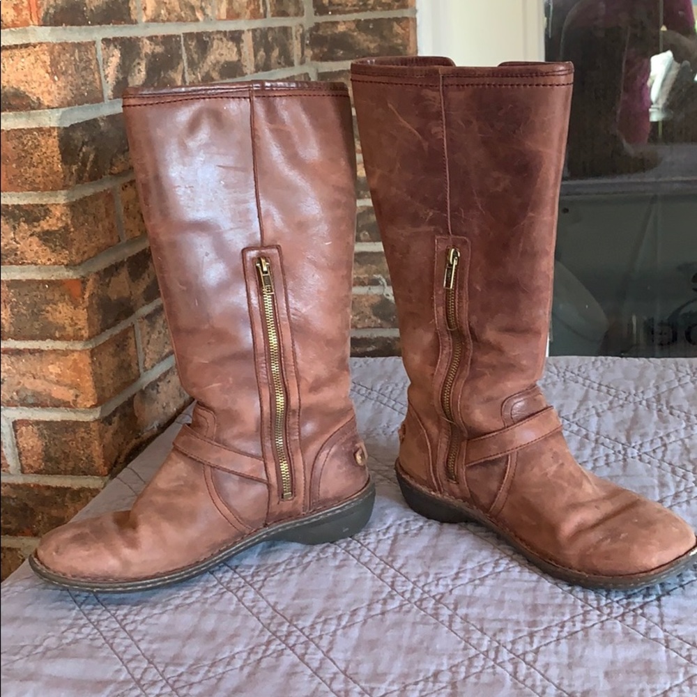 Brown Leather Uggs